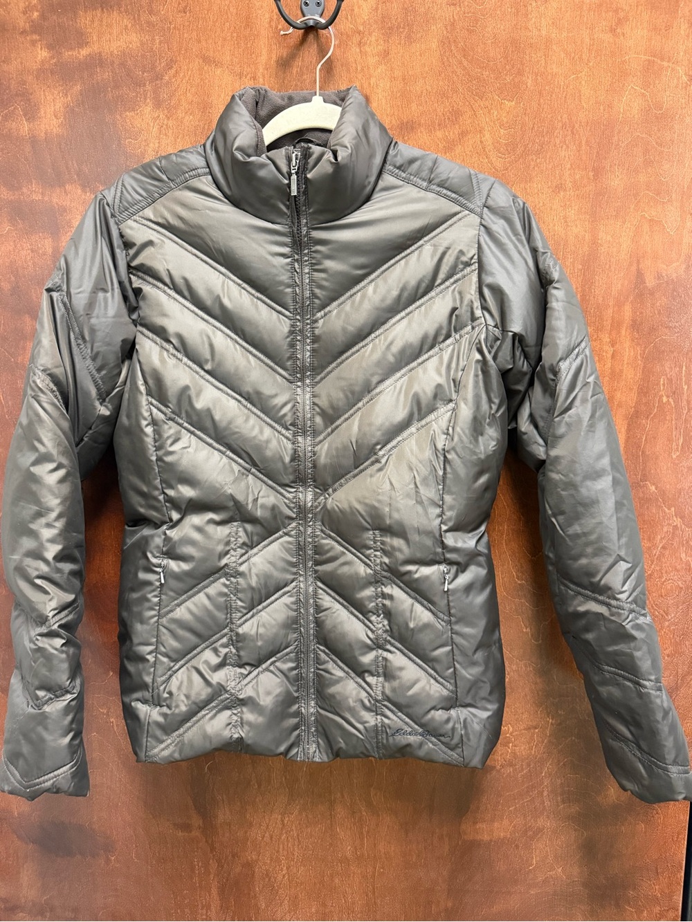 Eddie Bauer Quilted Puffer Jacket in Chocolate